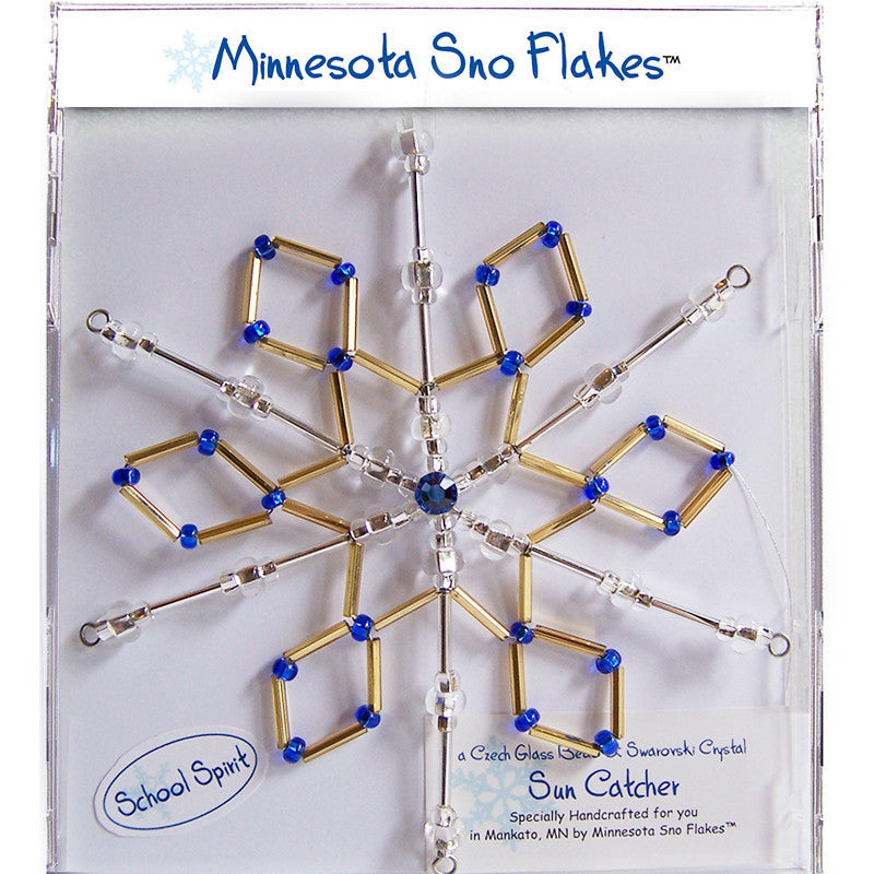 School Spirit – Gold Diamonds with Blue