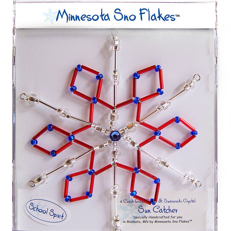 School Spirit – Red Diamonds with Blue